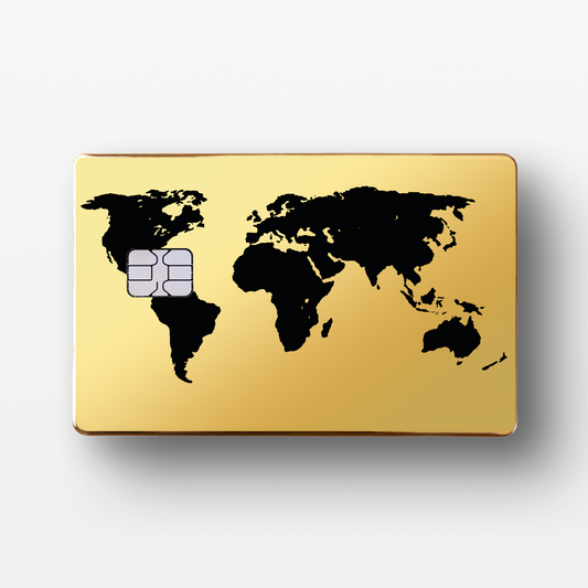 World Map Gold