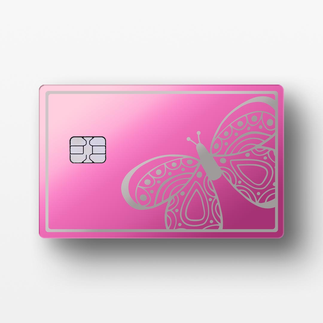 Pink Butterfly Art