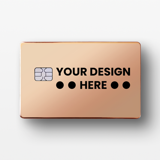 Rose Gold Metal Card